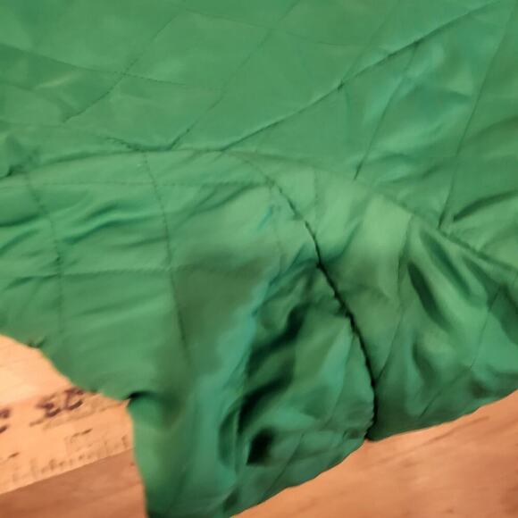 Selena Sport Green Quilted Jacket Plaid Tartin Lined Pockets XL - Picture 3 of 9